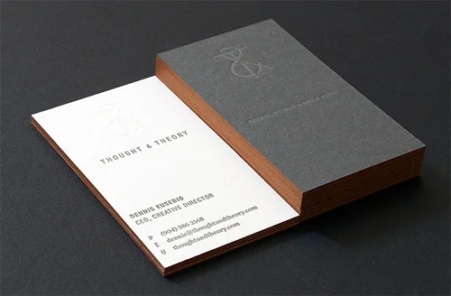 Hot sale Stylish Custom paper Business card Printing Letterpress and