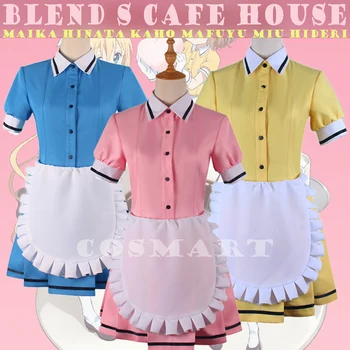 

[Customize]Anime Blend S Cafe House Mafuyu Miu Hideri Maika Hinata Kaho Kawaii Maid Dress Uniform Cosplay costumes for women NEW