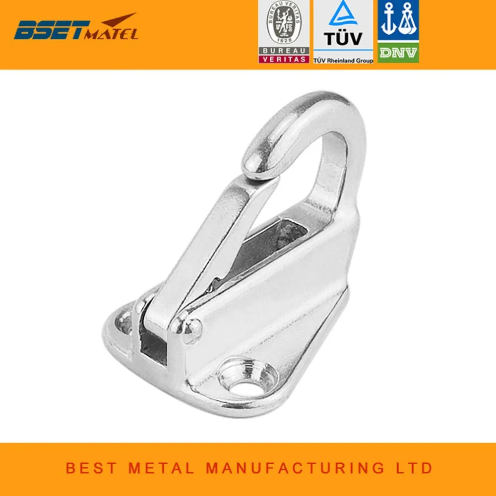 

43mm Stainless Steel 316 Fender Spring Hook Snap Fending Hook Attach Rope Boat Sail Tug Ship marine Hardware