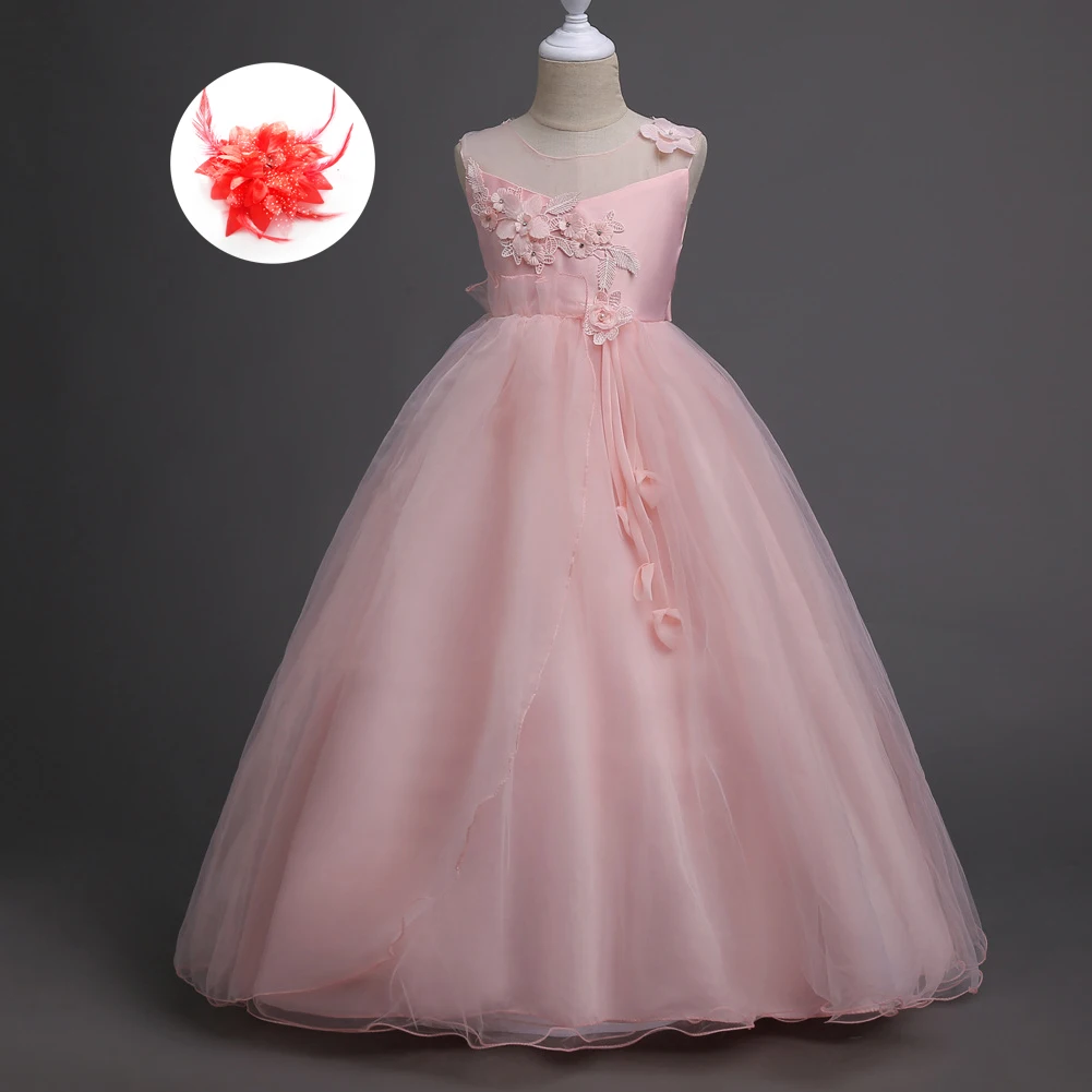 peach gown for kids