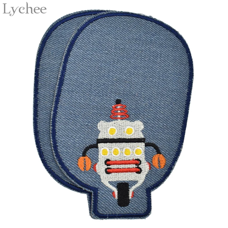Lychee 2pcs Cute Cartoon Animal Jeans Iron On Patches Repair Knee Denim Sew On Patches Clothing Sewing Craft DIY Accessories Lychee 2pcs Cute Cartoon Animal Jeans Iron On Patches Repair Knee Denim Sew On Patches Clothing Sewing Craft DIY Accessories
