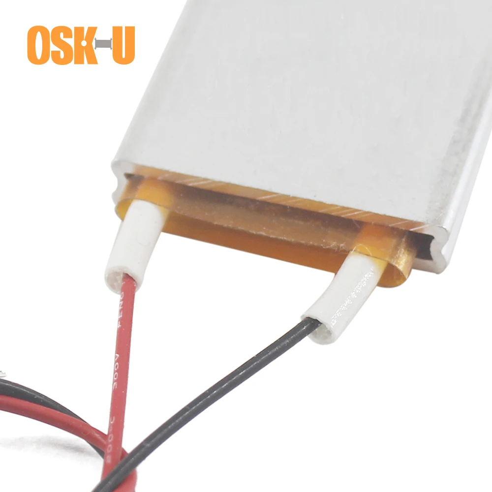 2PCS Thermostatic PTC Electric Heater Element 5V 30x30x6mm 40/70 Celsius Degree PTC Heating Element for Dehumidifier