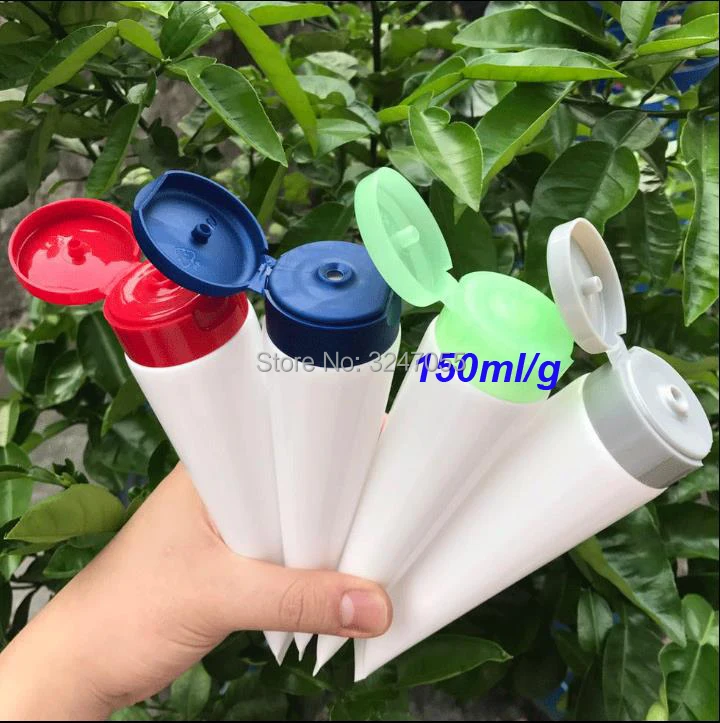 

150ml/g 10/30/50pcs Empty Cosmetic Emulsion Refillable Bottle, Cosmetic Soft Hose Facil Cleanser Tubes, Squeeze Lotion Bottles