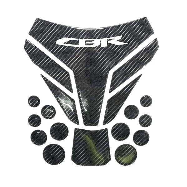 

hot sale Carbon black fit for honda cbr Carbon fiber motorcycle fuel tank cap sticker waterproof universal