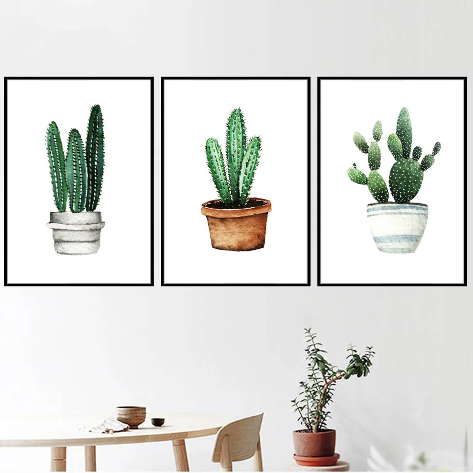 Watercolor-Cactus-Potted-Posters-And-Prints-Wall-Art-Canvas-Painting-Nordic-Poster-Wall-Pictures-For-Living (2)