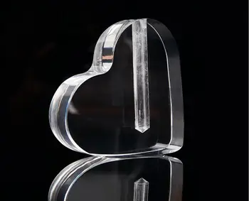 

Only Stand 24k Rose Plastic Stand Heart Shape Vase For Flower Display Acrylic Stand