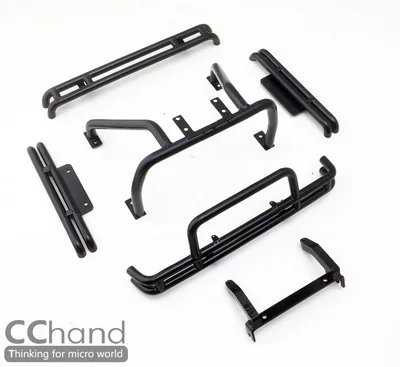 Набор бамперов CChand TAMIYA 1/10 Buriser Hilux из стали - Цвет: black set