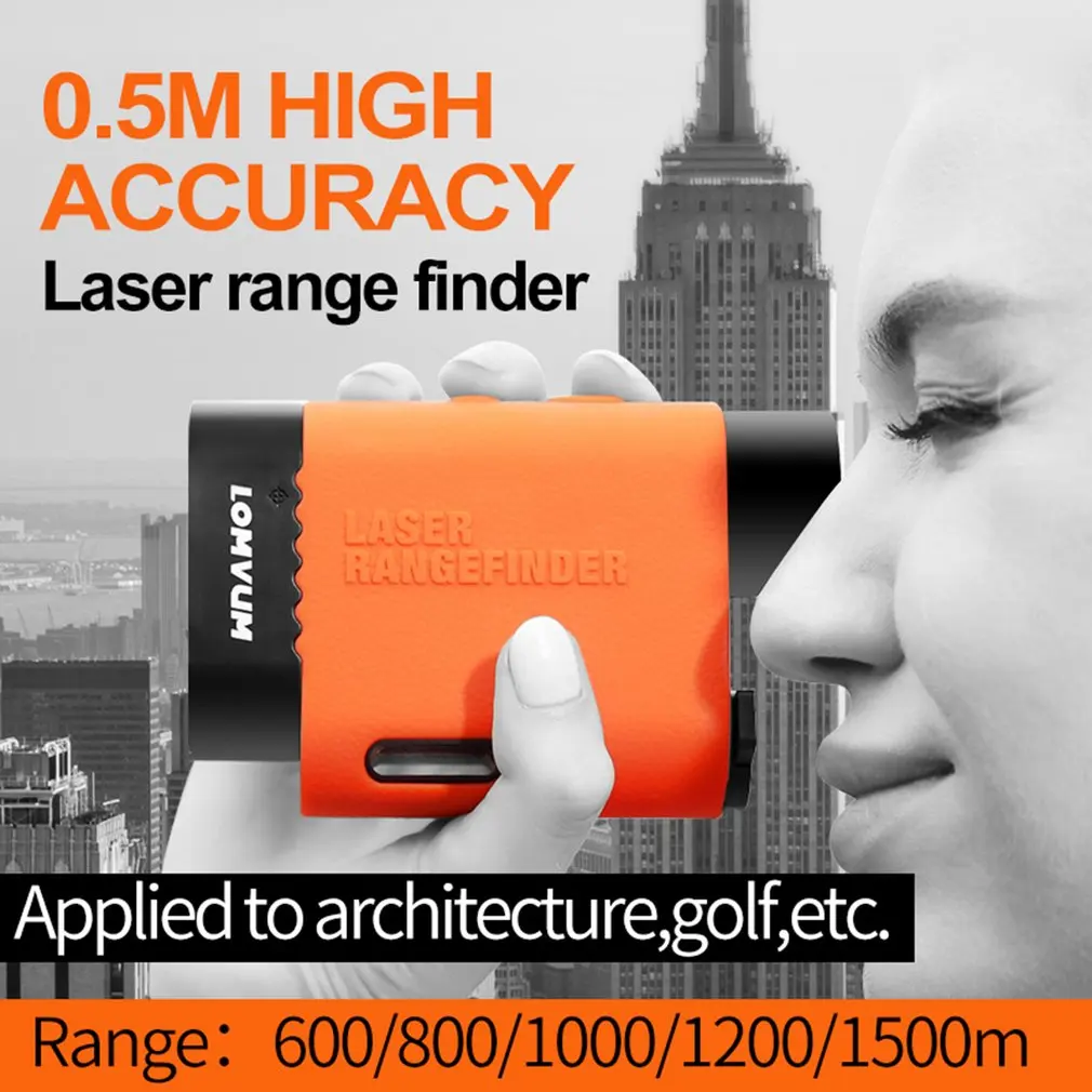 

LOMVUM Multifunction Handheld Laser Rangefinder Telescope Distance Meter Measure Tape Range Finder Diastimeter 600-1500m