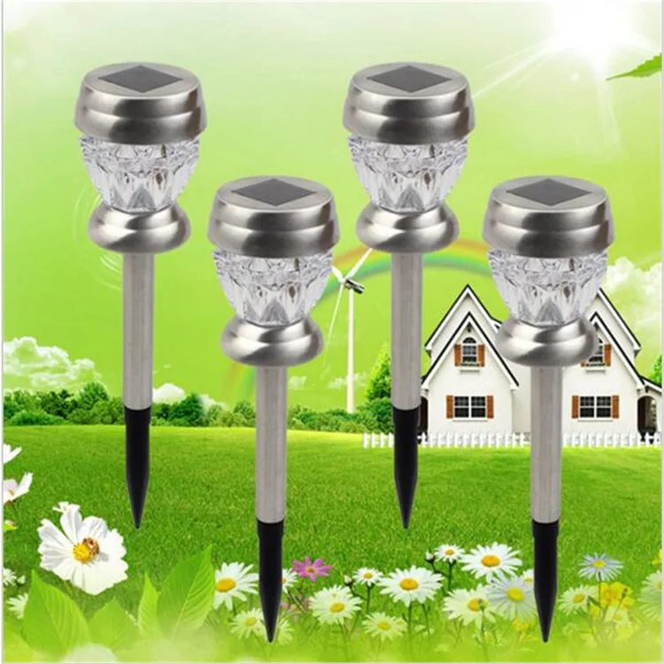 

4pcs/lot Solar Power LED Garden Lawn Lamp Outdoor Landscape Pathway Light RGB Lamp New