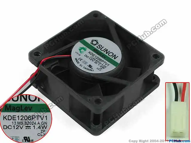 SUNON KDE1206PTV1 13.MS.B2024.A.GN DC 12V 1.4W Server Square Fan-in ...