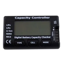 DHL 20 шт. ЖК-дисплей емкость батареи проверки сотовых метров тестер для LiPo LiFe Li-Ion NiMH Nicd(Размер: 8,5 см на 5 см на 1,5 см
