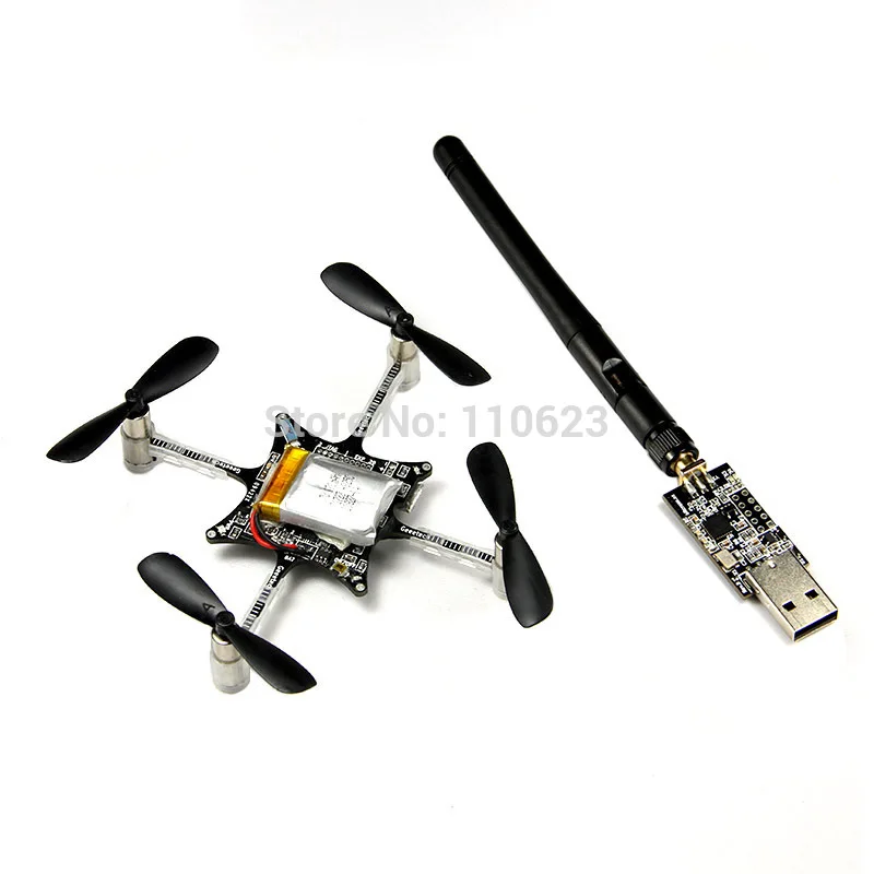 Unassembled Helicopter Crazyflie Nano-quad tiny Drone QuadCopter Kit 10-DOF Crazyradio USB antenna Multicopter