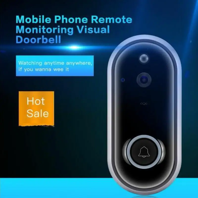 

Smart WiFi 1080 Security DoorBell with Visual Recording Low Power Consumption Remote Home Monitoring Night Vision Video 1080P M6