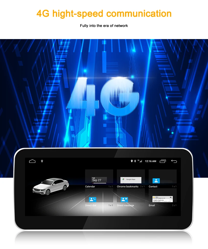 Sale Koason Android 8.1 10.25 HD touch Screen Car Multimedia Player for BENZ GLA/CLA/A Class 12-15 Car Radio Vehicle GPS navigation 14