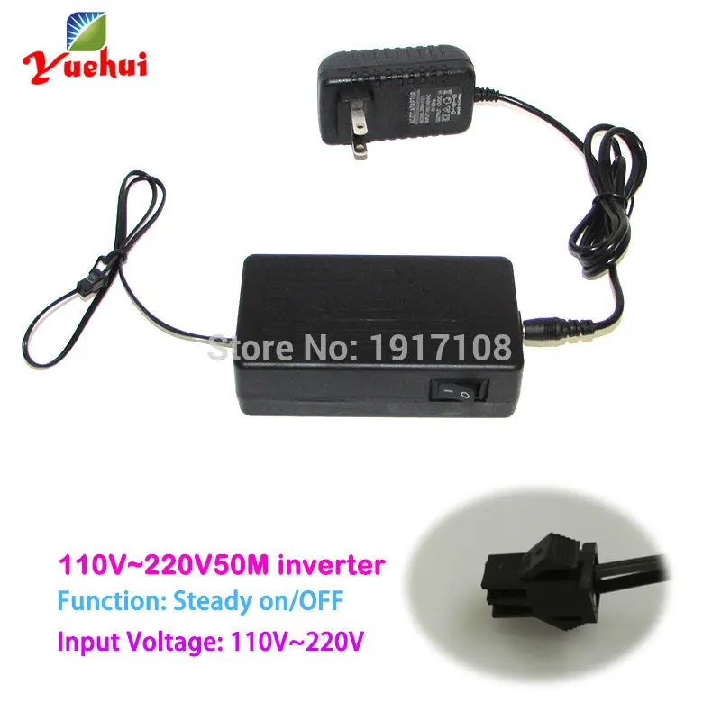 

AC100-220V 50 метров мигающий преобразователь EL или преобразователь EL для вождения 50 метров EL wire и EL strip to Garden вечерние Decoration