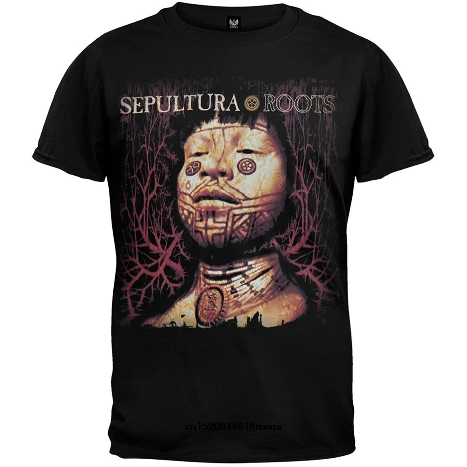 Возьмите Забавные футболки Sepultura корни Для мужчин короткий рукав Футболка черный