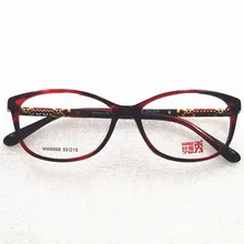 Ретро Стильные, из ацетатного волокна женские черные цвета качественные очки оправа новое поступление модные стильные очки для женщин