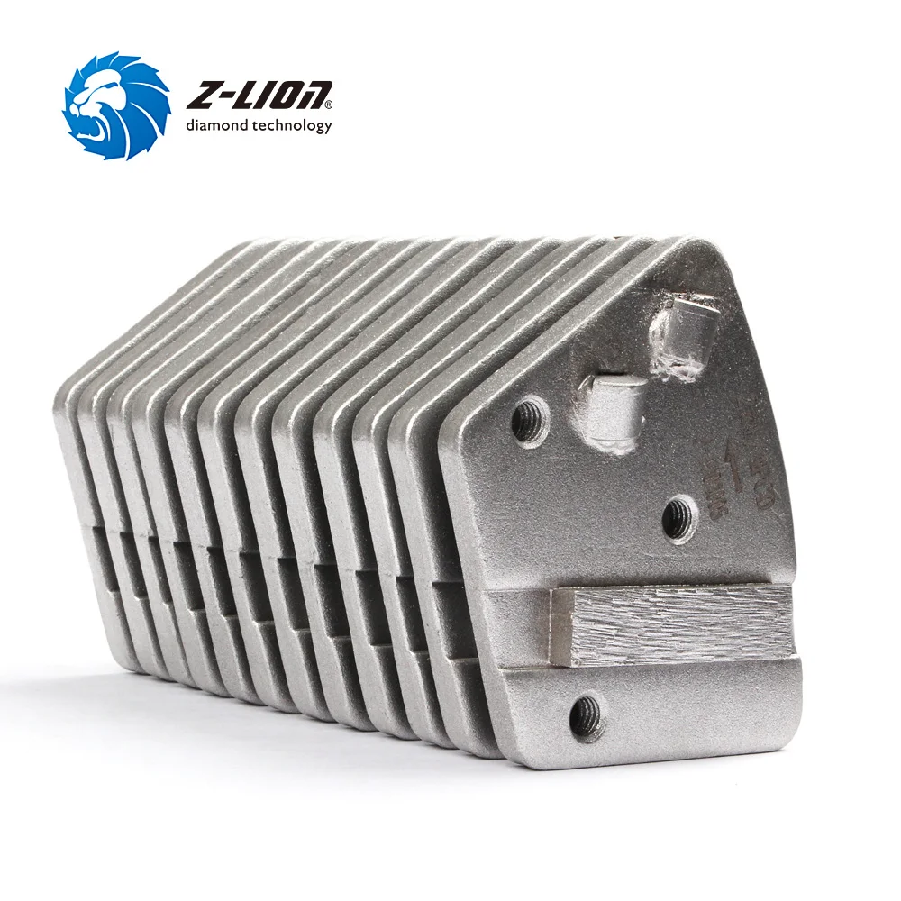 

Z-LION 12PCS/LOT PCD Diamond Grinding Block Epoxy Glue Paint Removing Disk Concrete Floor Trapezoid Polishing Pad Abrasive Tools