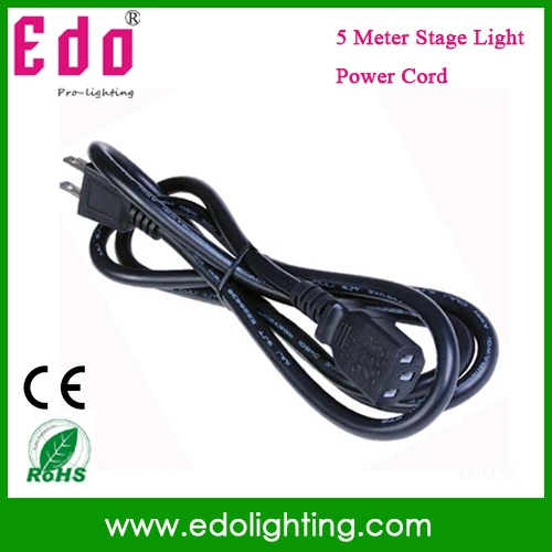 5M length power cord for stage light power cable for moving head light