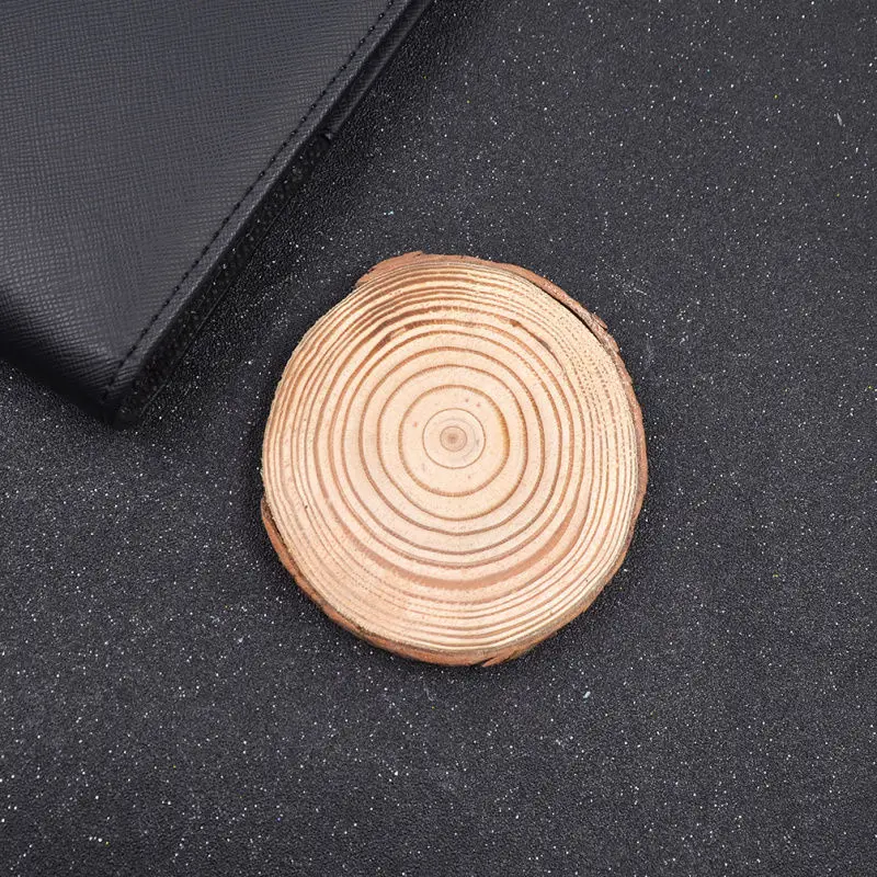 Natural Wooden Slice Cup Mat Coaster Tea Coffee Mug Drinks Round Holder Random