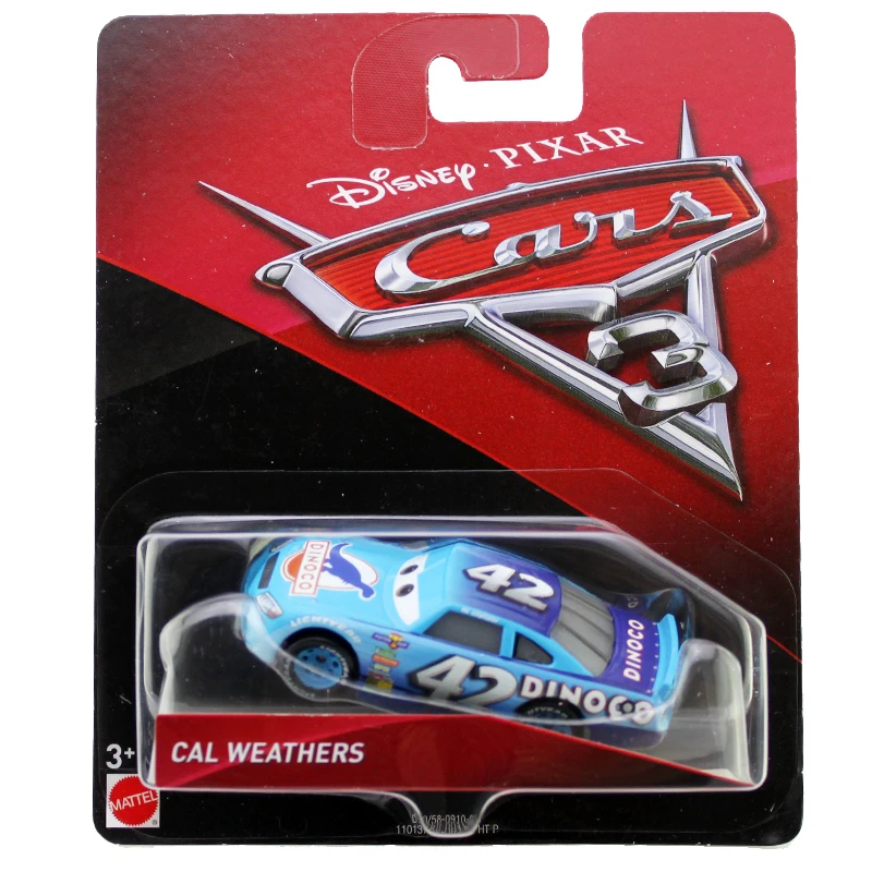 Машинки из сплава Disney Pixar Тачки 3 No. 42 CAL weпри погоде DINOCO модели машинок игрушечные