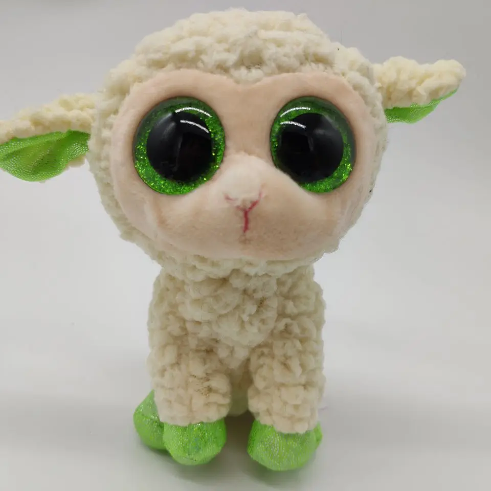 

TY 1PC 15CM BIG EYE LALA Sheep white lamb Stuffed animals KIDS TOYS VALENTINE GIFT