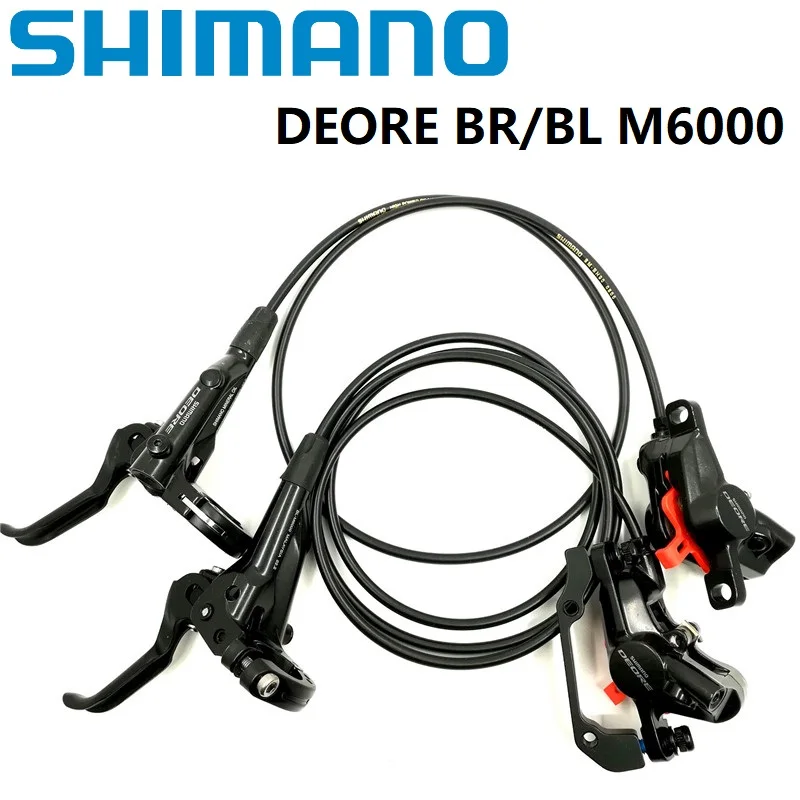 

Shimano DEORE BR BL M6000 Front Rear Brake Set Hydraulic Disc Brake Lever * Caliper With Resin Pads MTB Mountain Bike Brakes