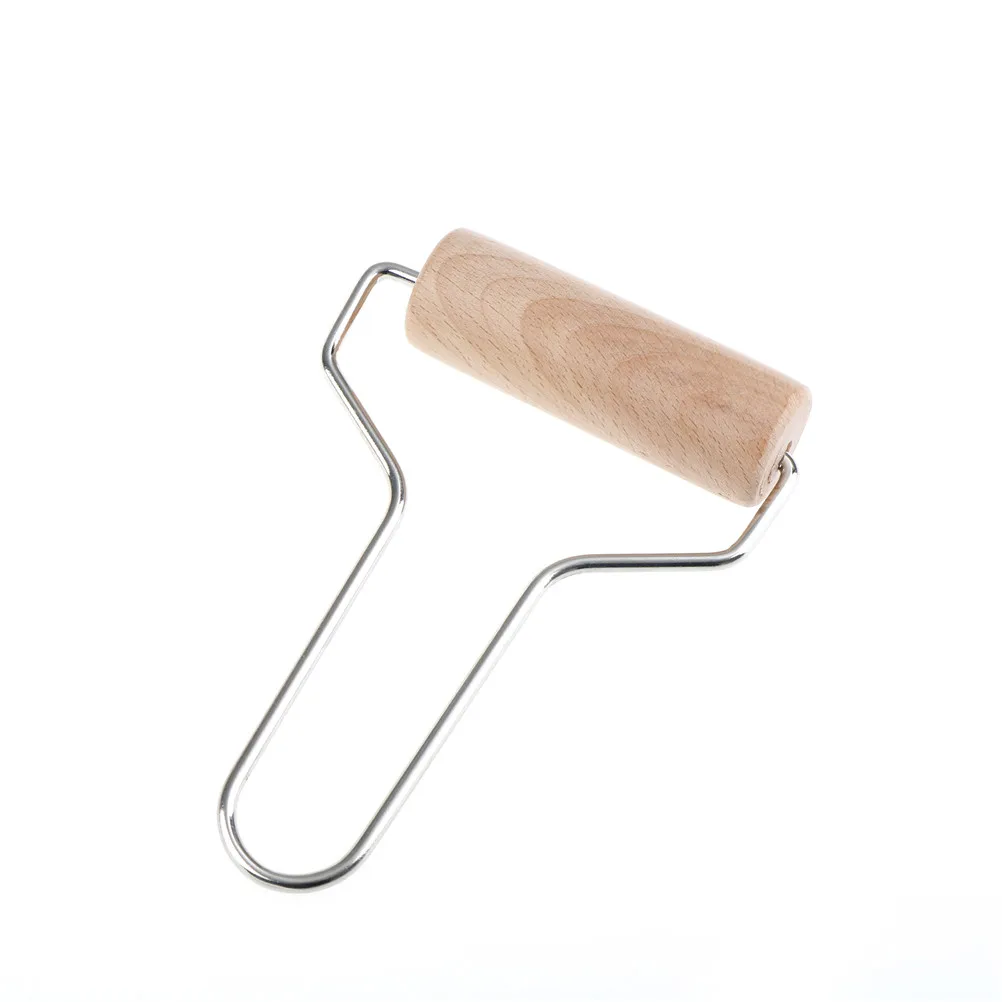 1PCS Stainless Steel Handle Wood Clay Roller Pottery Rolling Pin Modelling Tool Carving Clay Sculpture Ceramics Tools pottery sculpting tools clay sculpting tools pottery tools clay craft tool