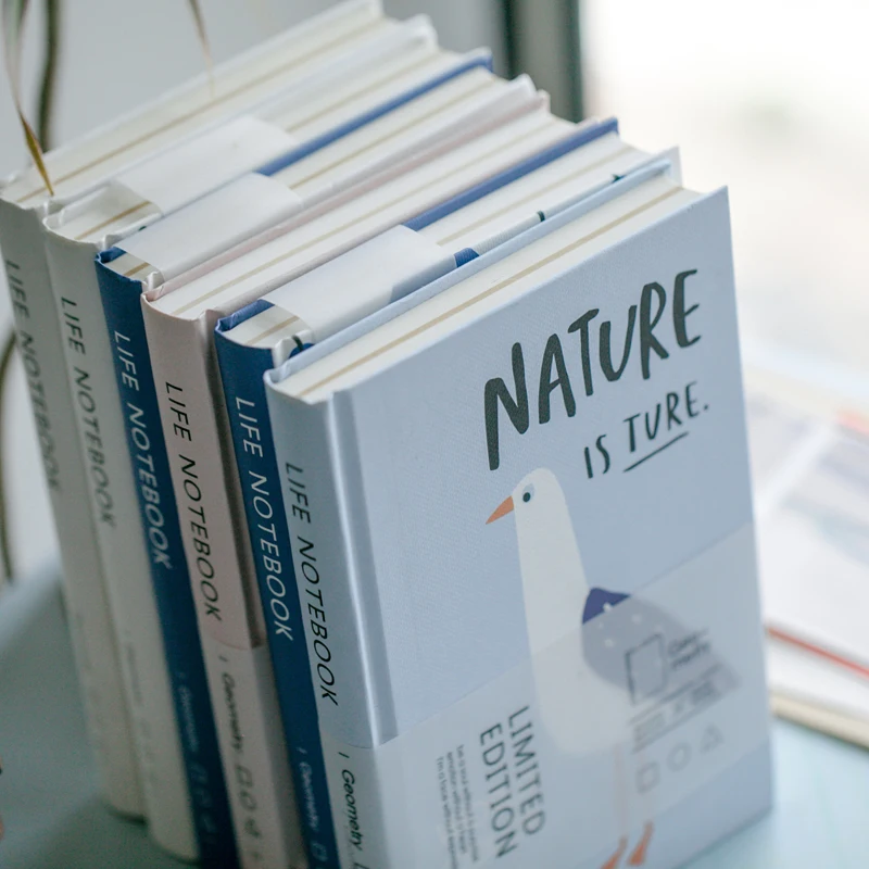 

LIANHUA Simple Blank Line Blank Page Book Schedule Book Notebook 1PCS