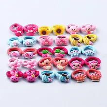 Bandeaux élastiques pour bébés | 10 pièces/lot, bandeaux pour filles porte-queue de cheval, accessoires pour cheveux de bébé Clips gomme