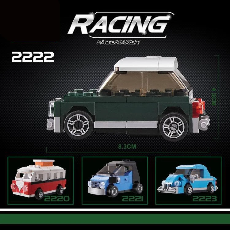 

4pcs/lot Decool 2220-2223 Four Kinds of Racing Car Model Building Block Sets Compatible Toys Children New Year Gifts