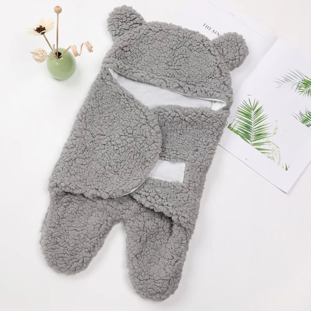 

Newborn Baby Winter Baby Sleeping Wrap faux cashmere Bag Envelope Footmuff Swaddle Blanket Cute Sleeping Bags Baby Bedding
