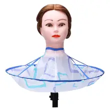 Складная Водонепроницаемый для стрижки волос, плащ-накидка, накидка для детей и взрослых для укладки волос платье для беременных Одежда Парикмахерская накидка-зонт для стрижки накидки с рельефным тиснением