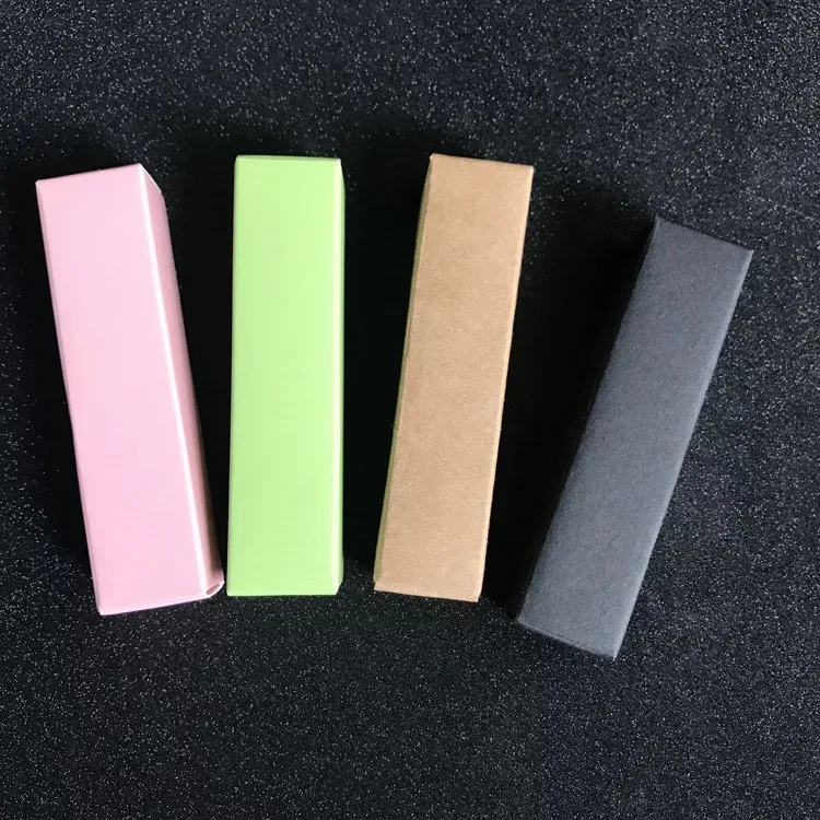 

100pcs Small Colorful Essential oil cardboard box presume bottle lip balm paper packaging craft box lipstick packing paper box