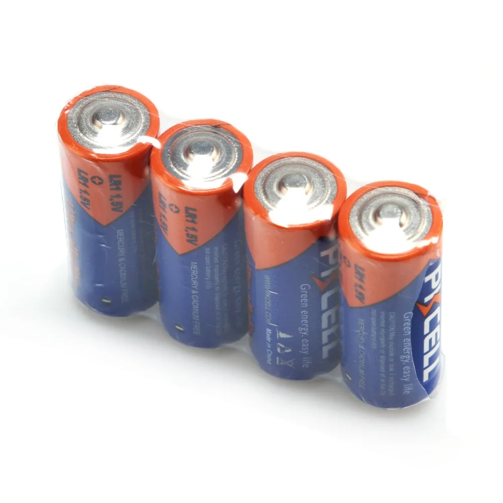 8pcs PKCELL LR1 1.5V Ultra Alkaline Battery E90 N LR1 MN9100 910A N Size Single Use Dry Batteries 