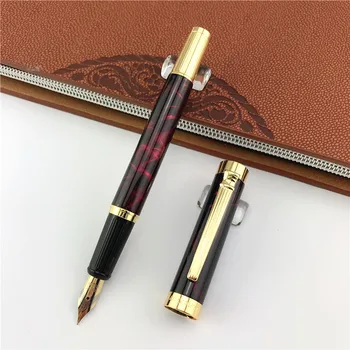 

MONTE MOUNT luxury dragon fountain pen promotion metal ink pens school stationery business gift father friend present 048