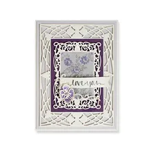 

GJCrafts New Background Metal Cutting Dies for Die Scrapbooking Card Making DIY Embossing Frame Pattern Decoration Border Crafts