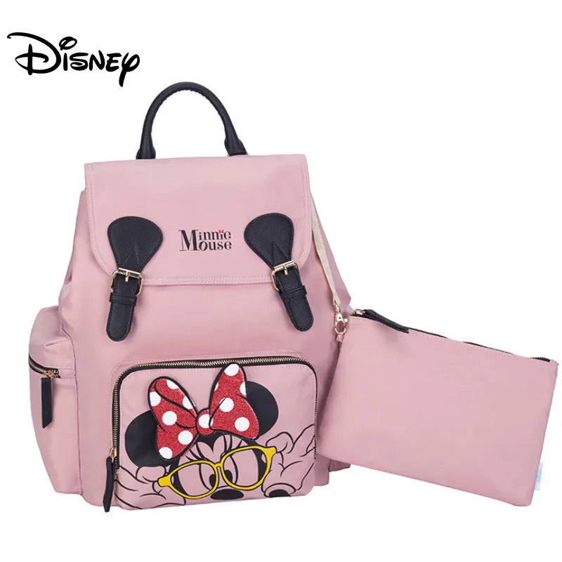 

Disney 2pcs/set Diaper Bag Backpack Large Capacity Baby Bag Nappy Bag for Baby Care Travel Backpack mummy bag mickey mouse