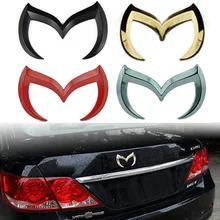 1x 3D Bat Batman Gobo Symbol Car Tail Rear Back Metal Alloy Emblem Badge Decal Sticker for Mazda 3 5 6 Red/Golden/Silver/Black