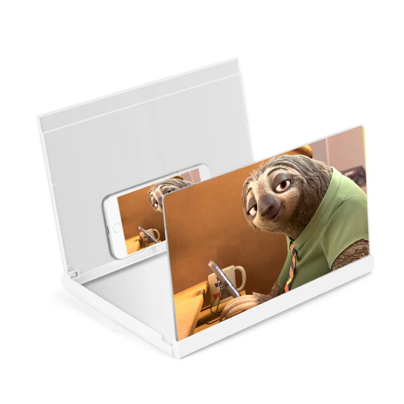 

12-inch mobile phone screen magnifier HD mobile phone desktop amplifier Universal lazy mobile phone desktop stand