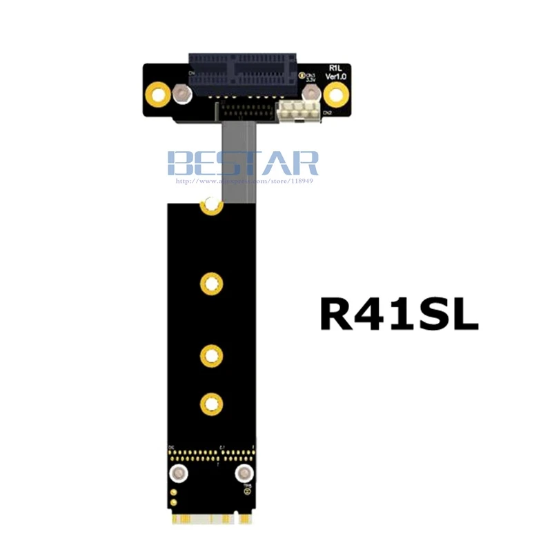 8G/bps M.2 NGFF NVMe ключ M 2230 2242 2280 для PCIe x1 Riser Card PCI E Gen3.0 1x плоский кабель удлинитель 1060ti