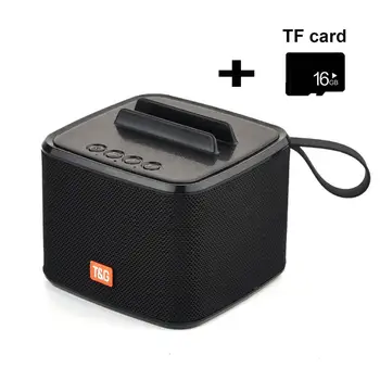

TG801 portable bluetooth speaker outdoor Waterproof wireless speaker support TF Card FM Radio Aux Input mobile phone bracket