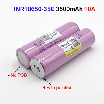 

flashlight 18650 Original INR18650-35E with pointed 3500mah 13A inr18650 35e for 18650 35e e-bike battery with pointed no PCB M8