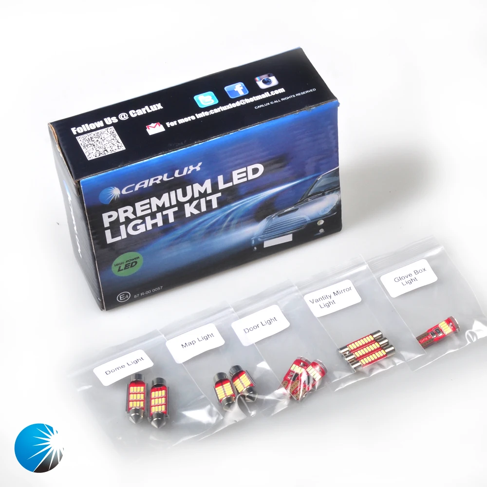 16pc White Led light Car Interior Package Deal Kit for ... 16pc White Led light Car Interior Package Deal Kit for ...