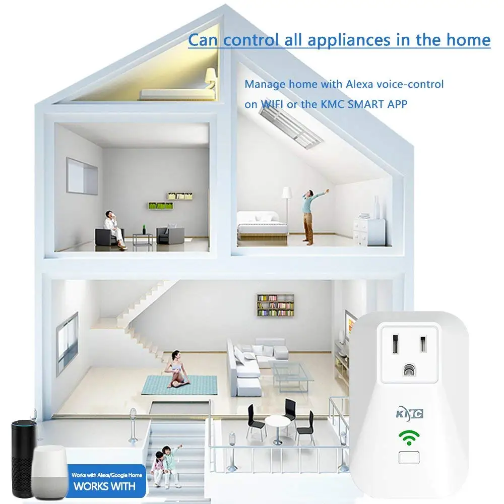 Wi Fi Smart мощность розетка энергии с дистанционным управлением управление Outlet