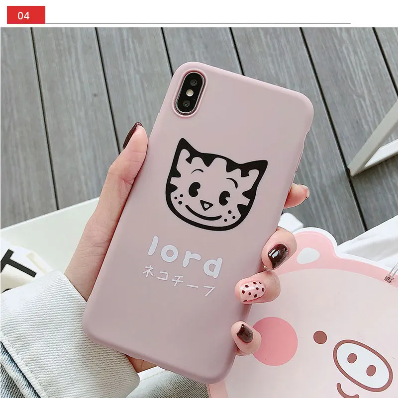 Dog Cat TPU Case For iPhone 8 8plus 7 7 Plus Phone Case Cute Silicone For iphone 6 s 6s Plus X XR XS Max Cases Cover Coque Bag (19)