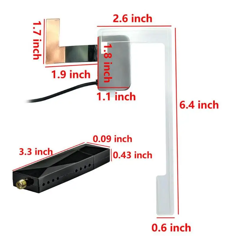 DAB002 DAB+ антенна с USB адаптером приемник для Android автомобиля стерео плеер SMA DAB приемник коробка авто радио антенна кабл