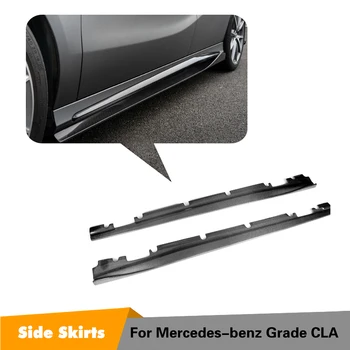 

Carbon Fiber Side Skirts Apron Spoiler for Mercedes Benz W176 A Class A160 A180 A200 A250 A45 & CLA W117 CLA180 CLA45 AMG 13-17