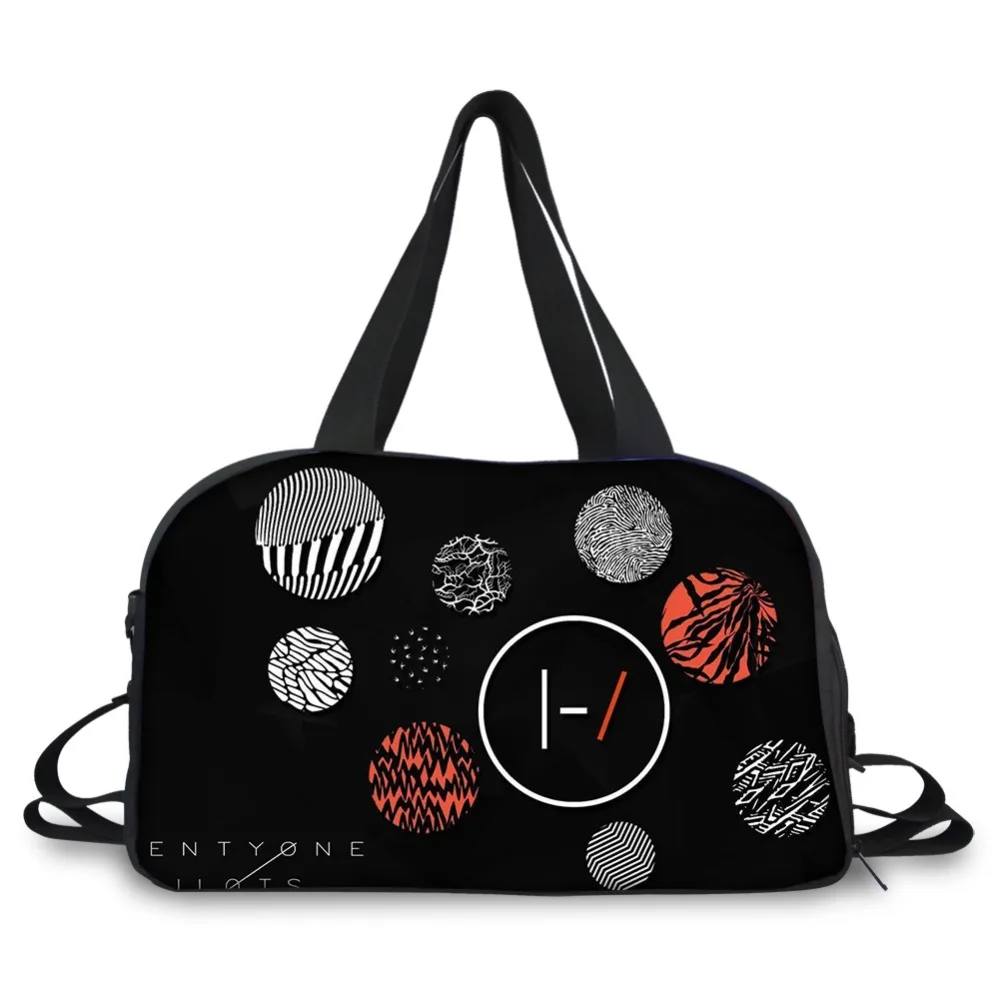 

Customized Unisex Travel Bag Twenty One Pilots Handbag Beach Shoulder Bag Crossbody Large Capacity Couples Duffel Package