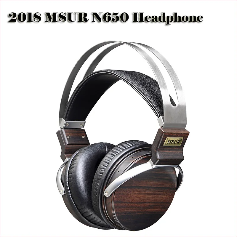 

MSUR N650 Wooden DJ Headphones Hifi Stereo 3.5mm Headphone Beryllium Alloy Driver Headset Earmuff headphones Music Earphone